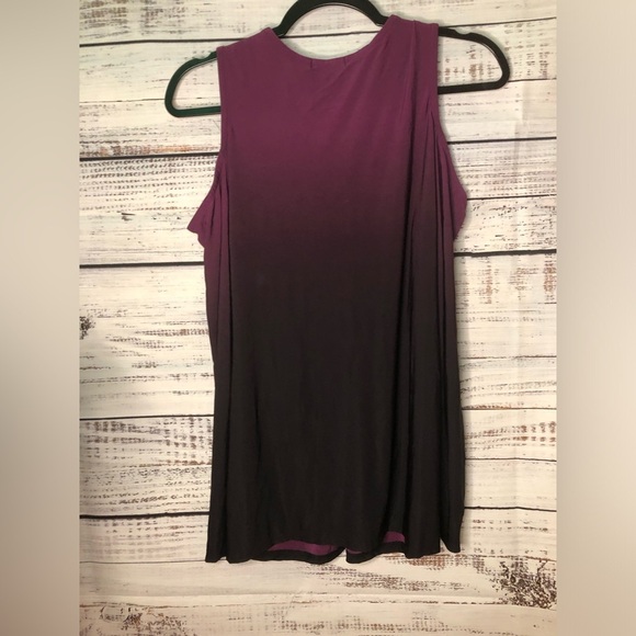 Multicolored Ruched Embellished Cold Shoulder Top - Picture 10 of 13